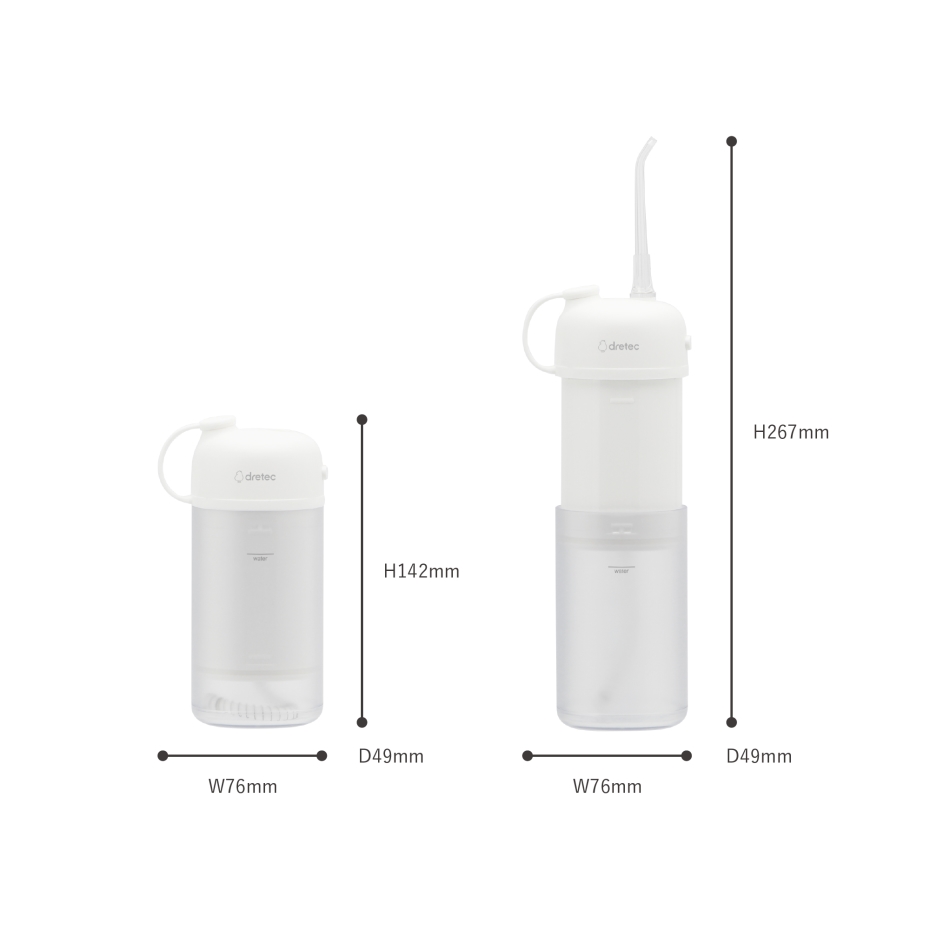 ドリテック 口膣洗浄器 「ジェットクリーン スマート」 FS-103 WT