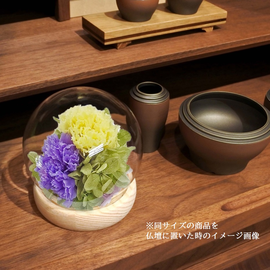 スープ プリザーブドフラワー スフィアドーム 優 C37125 ピンク