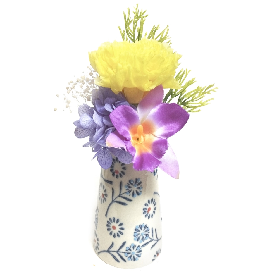 スープ ミニ仏花 想花 花器付き C34830KN イエロー お供え 仏壇