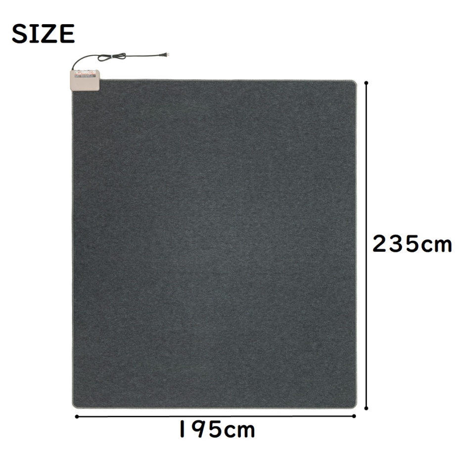 ワタナベ工業 電気カーペット ホットカーペット 本体 厚手タイプ 3畳