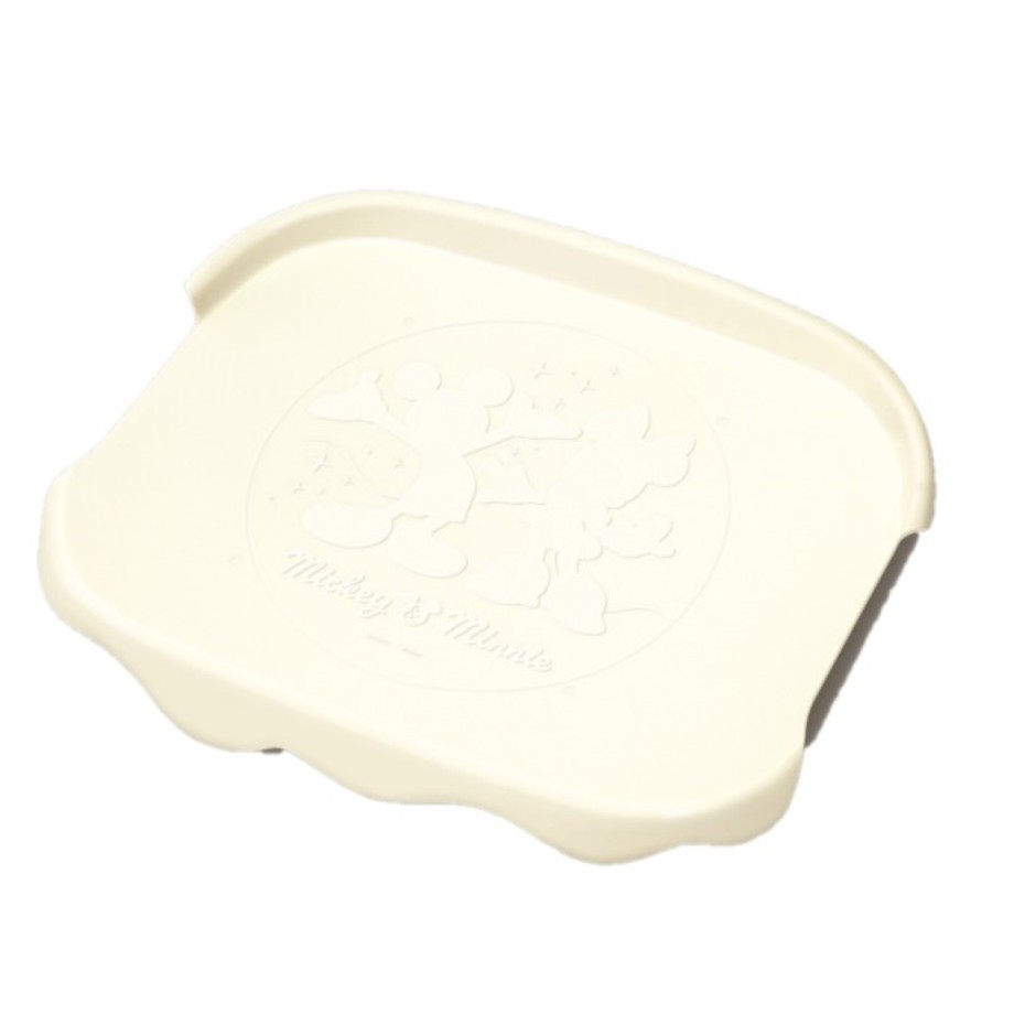 錦化成 やわらかバケツ SQ43 フタ ミッキー＆ミニー アイボリー (幅52