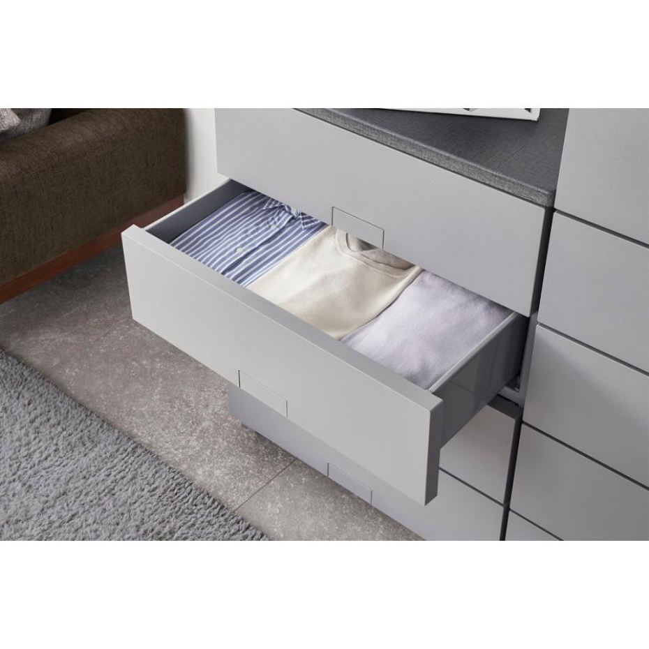 天馬 フィッツチェスト フルフラット 6504 完成品チェスト 4段 グレー