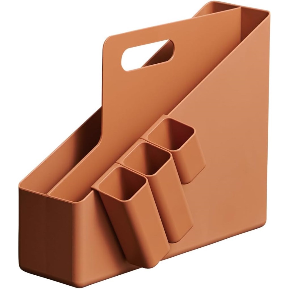 天馬 フィッツ キャリーファイルボックス オレンジ(商品サイズ (約)幅