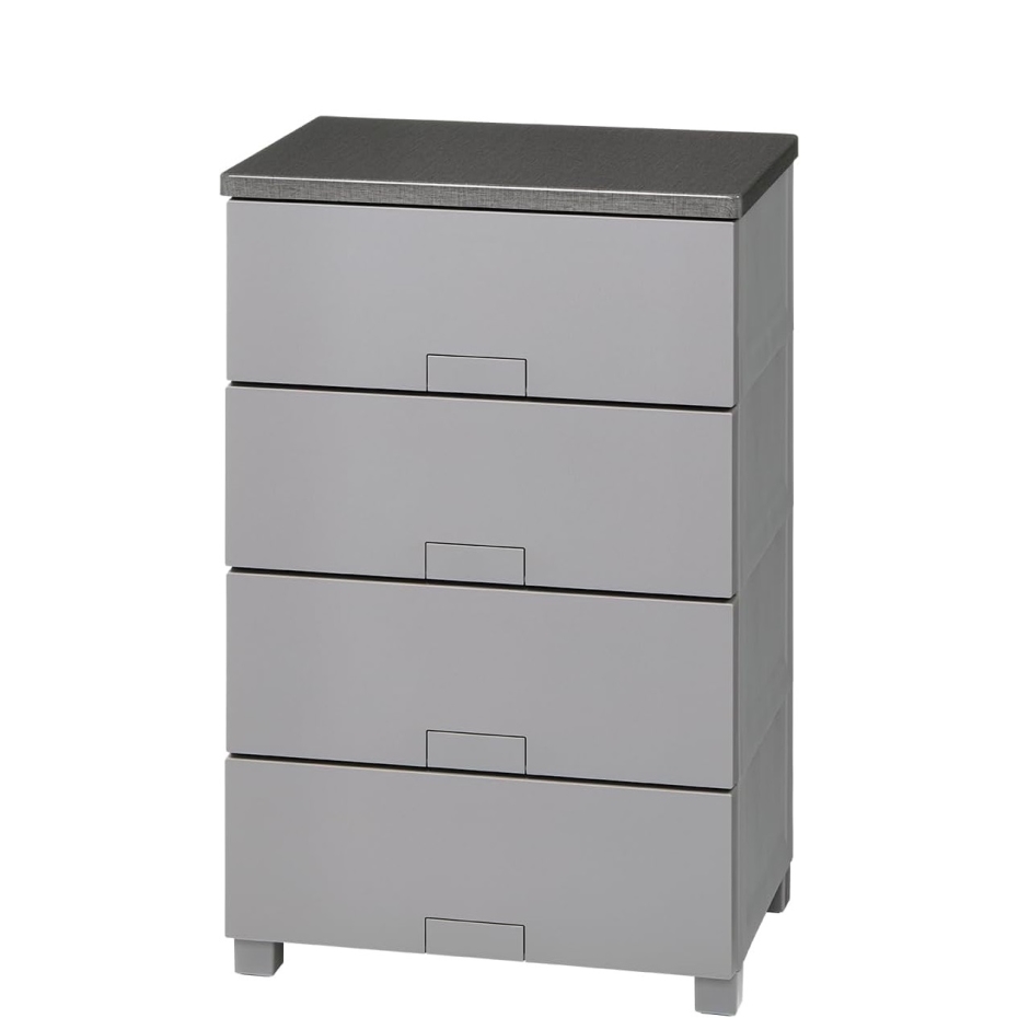 天馬 フィッツチェスト フルフラット 5504 完成品チェスト 4段 グレー