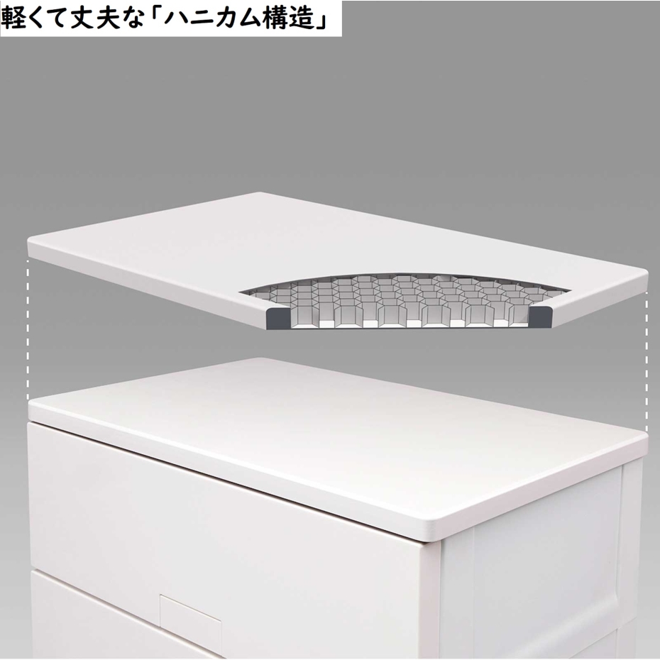 天馬 フィッツチェスト フルフラット 5505 完成品チェスト 5段 グレー