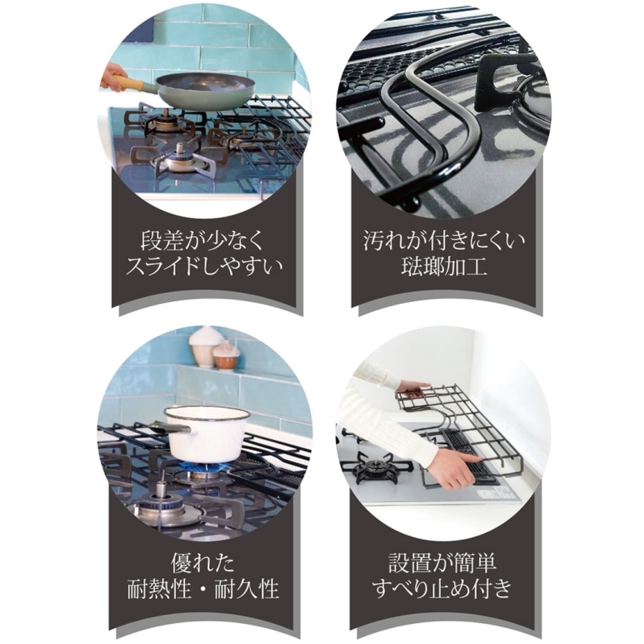 田窪工業所 コンロ奥ホーローラック 補助五徳 ゴトク ビルトインガスコンロ用 60cm GC-60 : くらし壱番館 - 通販 -  Yahoo!ショッピング