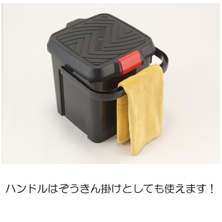 イノマタ化学 3216 かしこいバケツ 17L ブラック (日本製) : くらし壱