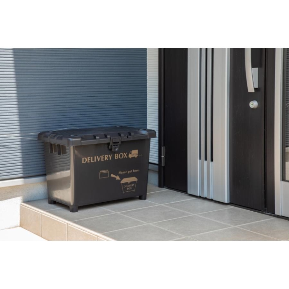 南京錠付きデリバリーボックス カーキ（デリバリーボックス・南京錠x1