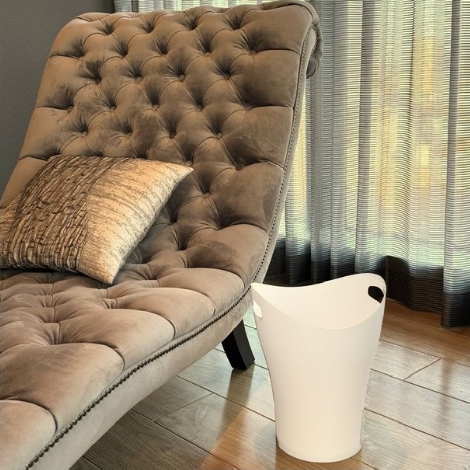 平和工業 トラッシュポット 8L WH ホワイト （幅26×奥行25.5×高さ33.3
