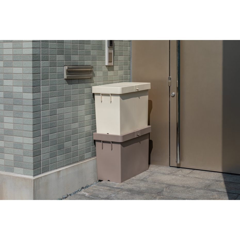 平和工業 デリバリーボックスN(宅配ボックス) スリム ホワイトティ(幅