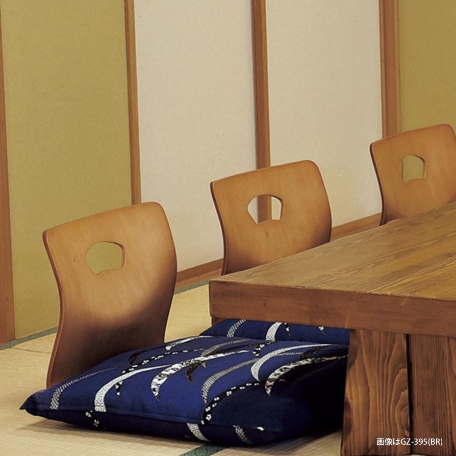 弘益 木製曲げ木座椅子GZ-395 ブラック (1個) (送料別) : くらし壱番館