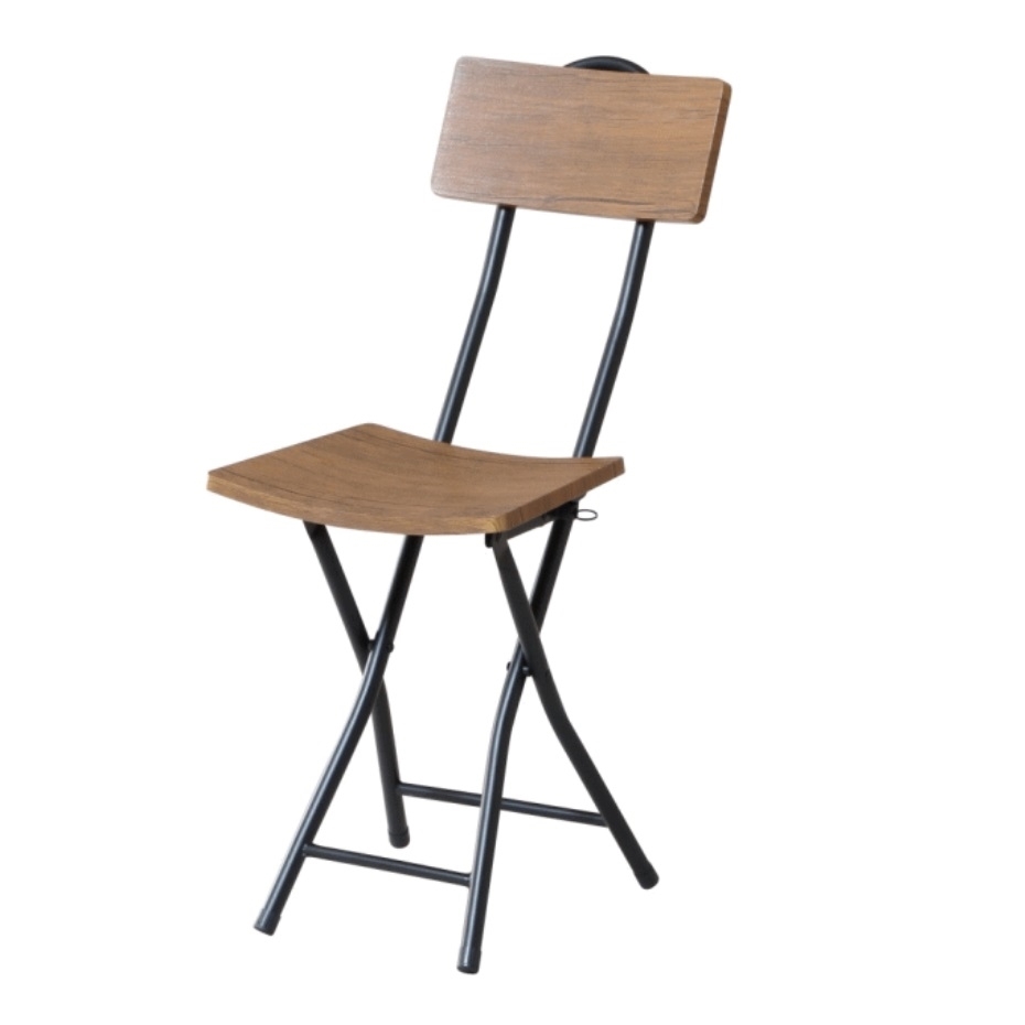 弘益 フォールディングチェア PFC-VC2 ブラウン (幅31.5×奥行45.5×高さ