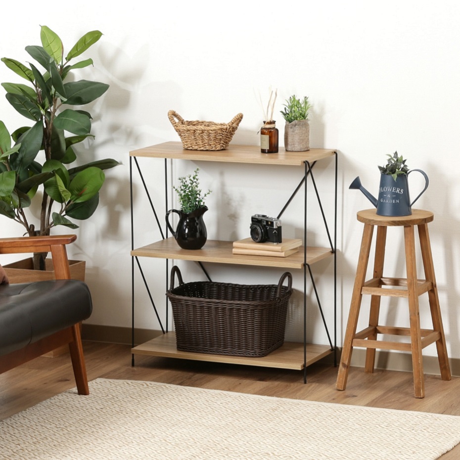 不二貿易（Fuji Boeki） 組立簡単フリーラック EZBOワイヤーラック 3段