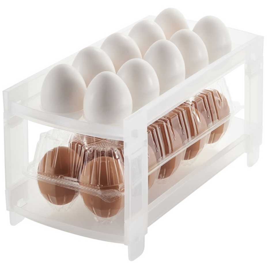 伊勢藤 ISETO たまごラック102 クリア (幅13.5×奥行28.5×高さ13.3cm