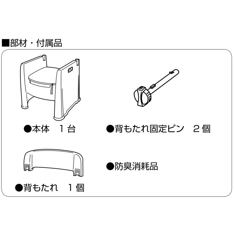 アロン化成 背付ポータブルトイレ 楽立AD : くらし壱番館 - 通販