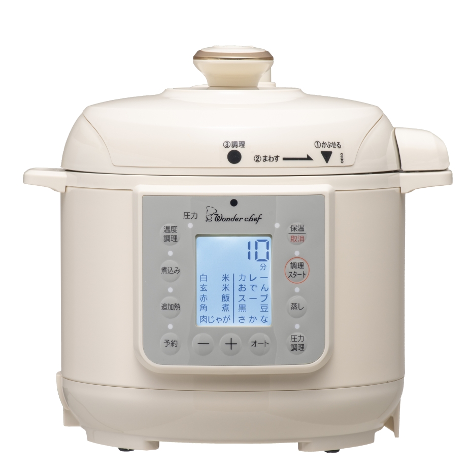 Non　　　Wonder chef 電気圧力鍋 ワンダーシェフ マイコン電気圧力鍋 楽ポン nooge ヌージュ 3.0L