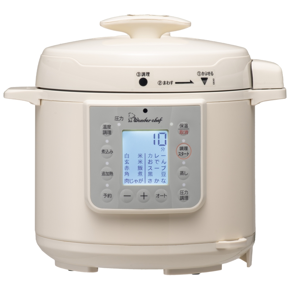ワンダーシェフ マイコン電気圧力鍋 楽ポン nooge ヌージュ 4.0L