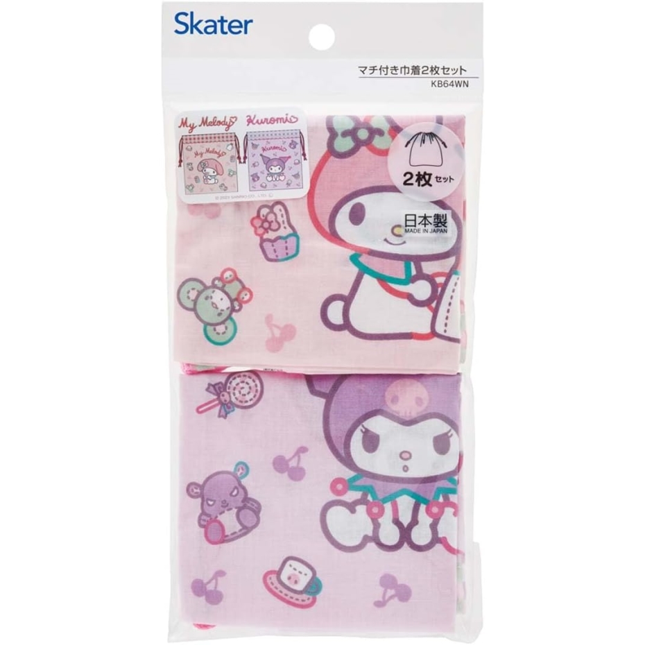 スケーター Skater KB64WN マチ付き巾着2枚セット マイメロディ