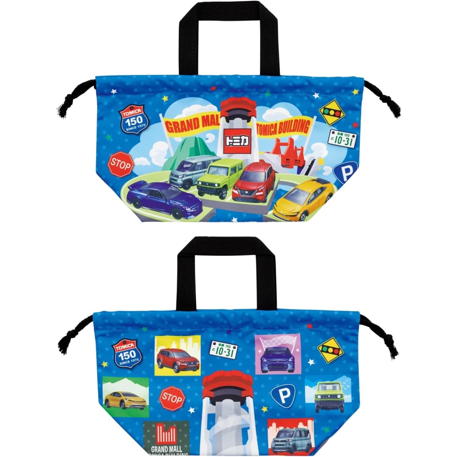 スケーター Skater KB7SN ランチ巾着 トミカ26 乗り物 車 お弁当袋