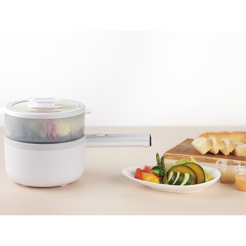 Eretto タマハシ エレット mono 蒸し器兼用電気片手鍋 18cm ET-113