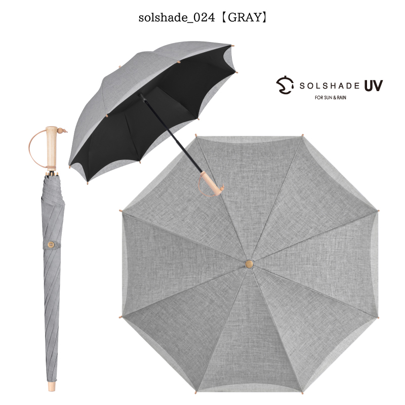 長傘 レディース 晴雨兼用 完全遮光 遮光100% UVカット UPF50+ 紫外線カット 8本骨 2層構造 遮熱 耐風 かわず張り 日傘 雨傘  暑さ対策 熱中症対策 母の日 ギフト