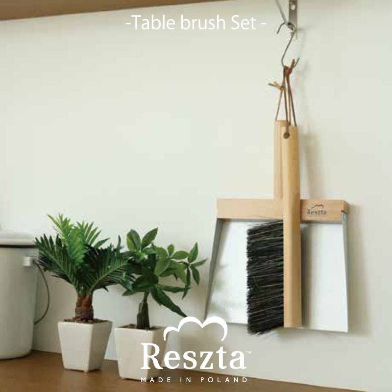 イデアポート Reszta(レシュタ) ハンドブラシ ダストパン ほうき