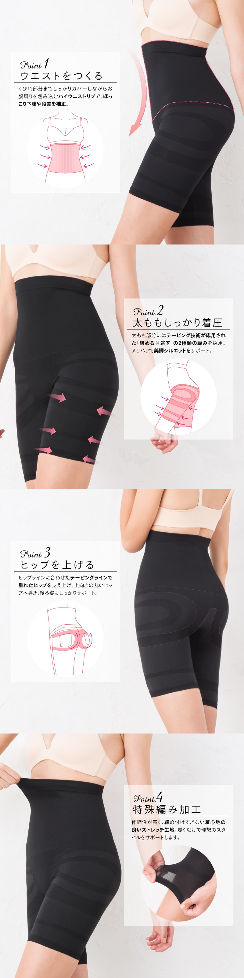 美ピット ハイウエストガードル ヒップアップ 骨盤補正 下腹 ウエスト