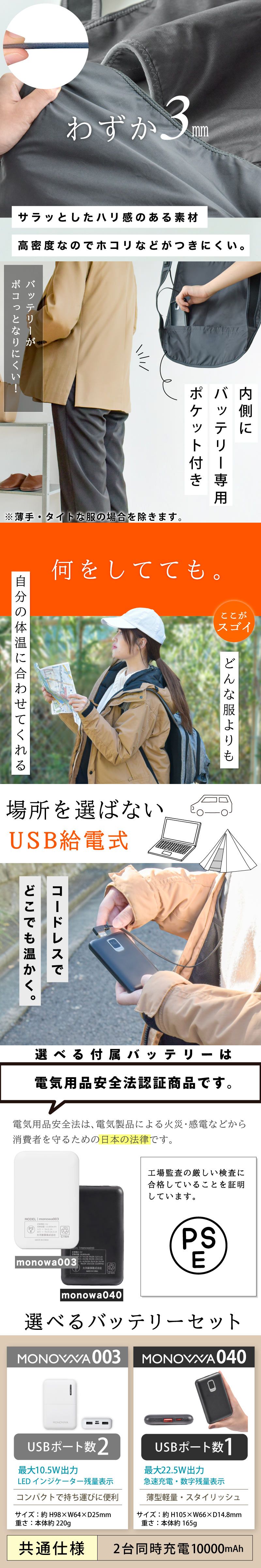 電熱ベスト ヒーターベスト