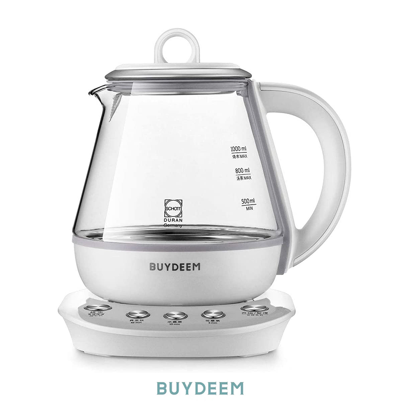 BUYDEEM（バイディーム） 薬膳ティーポット 1.0L ホワイト レシピ付き