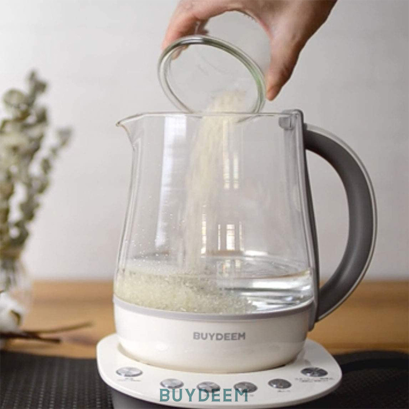 BUYDEEM マルチポット ホワイト BUYDEEM 薬膳マルチポット 1.5L ホワイト レシピ付き 薬膳 漢方