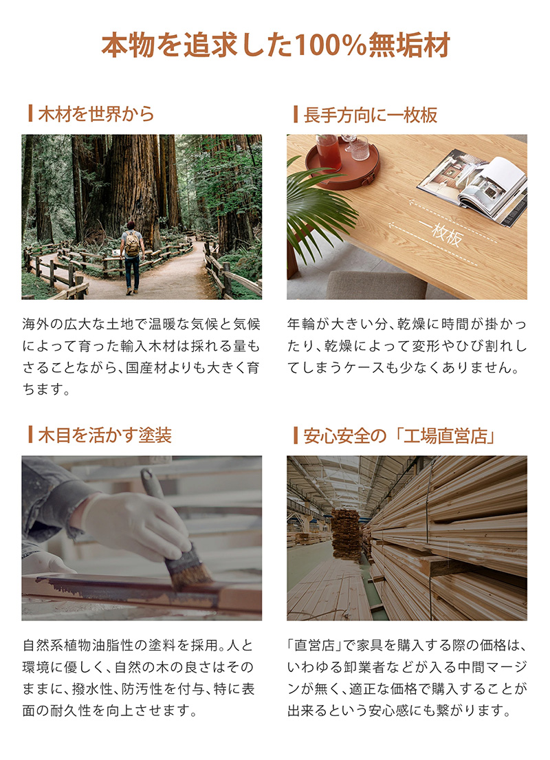 オープンラック 3段 幅45cm 天然木 FAS級オーク材 100%無垢材 収納