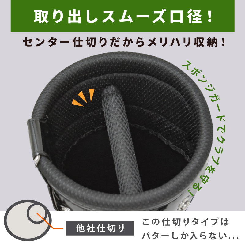 MONOWA ゴルフバッグ メンズ レディース 軽量 キャディバッグ