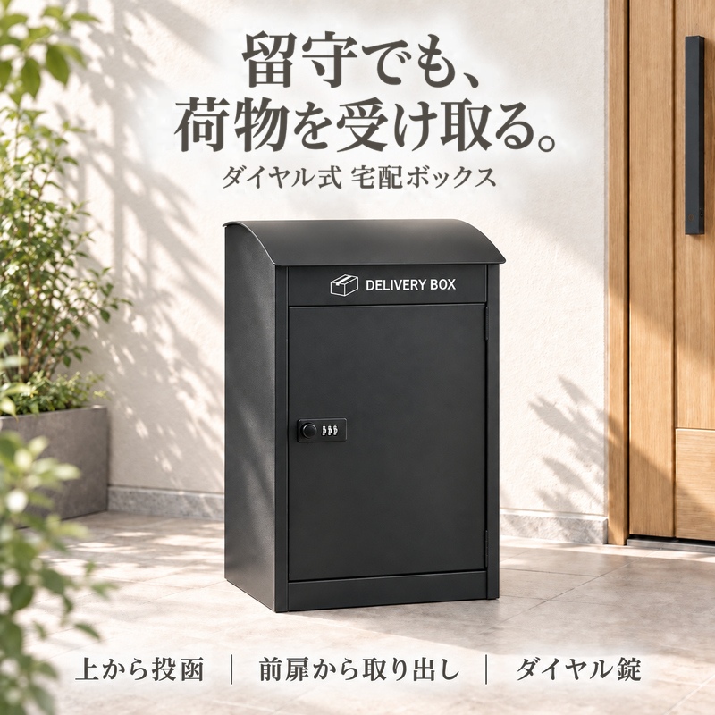 宅配ボックス 戸建て 置き型 ダイヤル錠付き 複数投函 宅配BOX 玄関