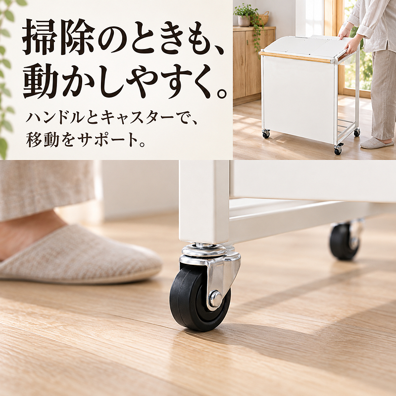 フタ付き分別ダストボックス