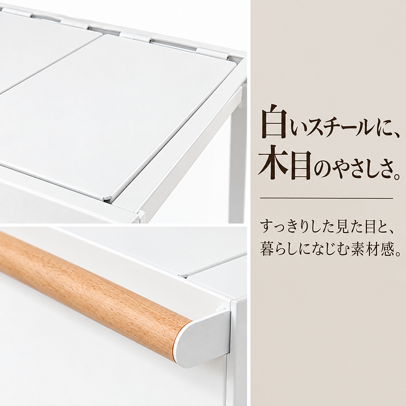 フタ付き分別ダストボックス