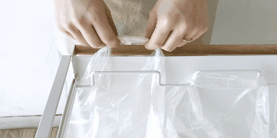 フタ付き分別ダストボックス