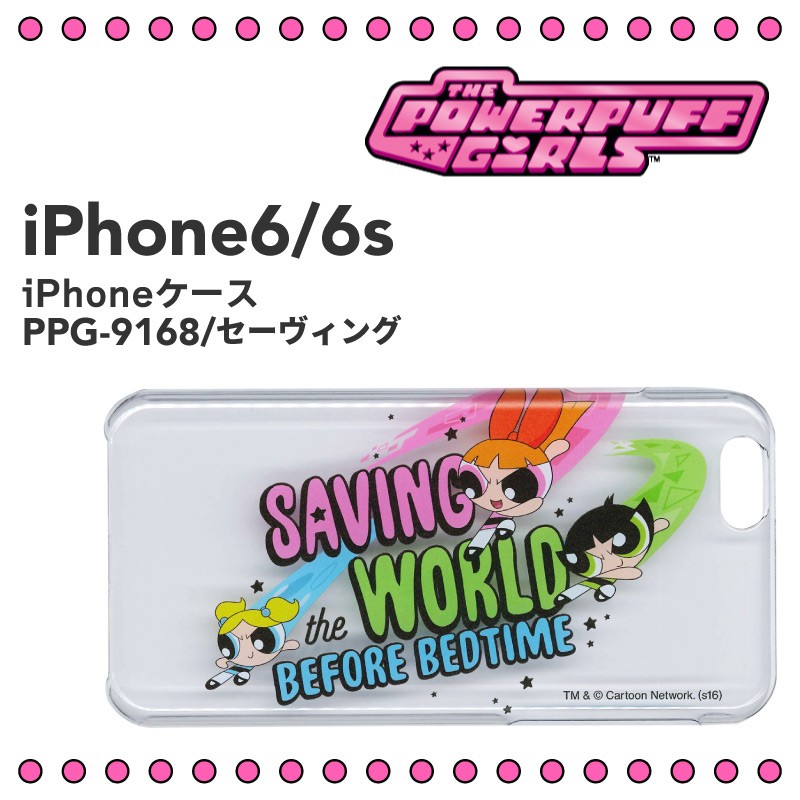 The Powerpuff Girls パワーパフガールズケース サンニン 日本製 クリアケース Phone6/iPhone6sケース スマホケース  キャラクターグッズ