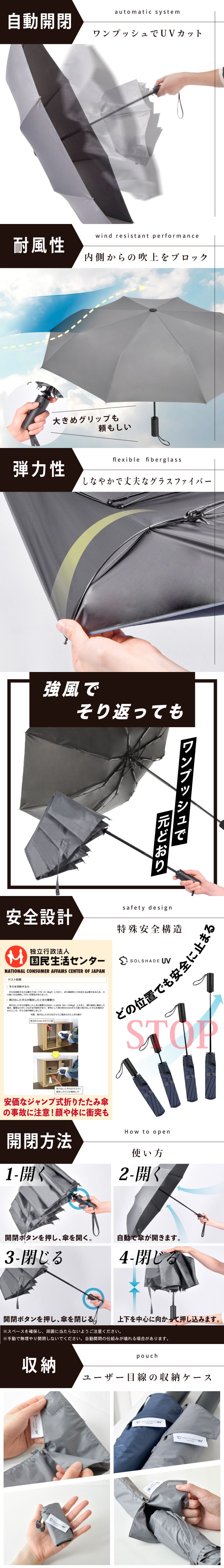 折りたたみ 完全遮光 日傘