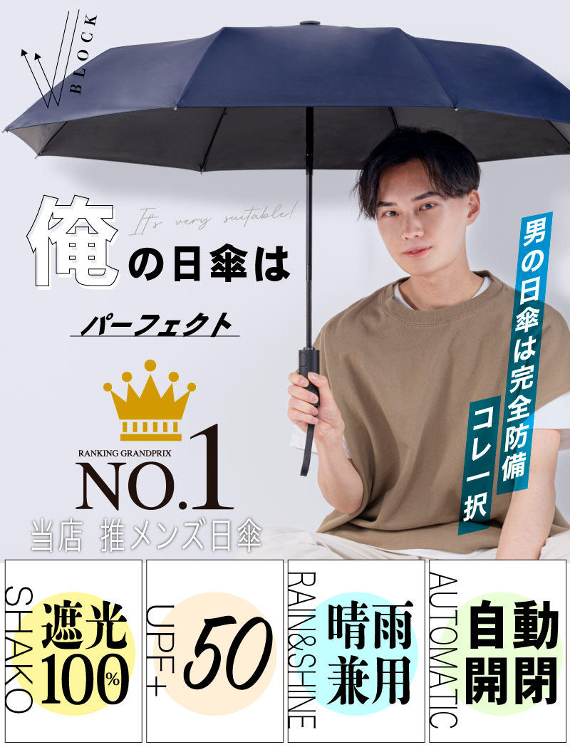 折りたたみ 完全遮光 日傘