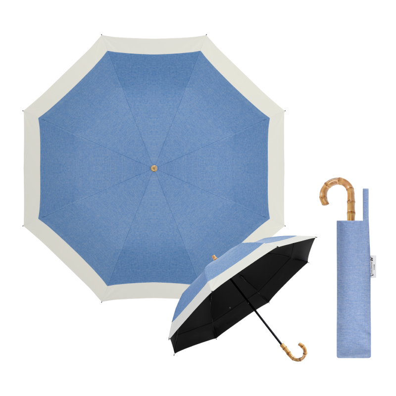 SOLSHADE（ソルシェード） 日傘 完全遮光 折りたたみ UVカット 2段折り