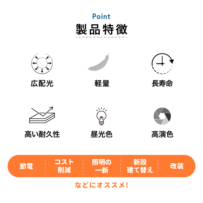 Wasser（大河商事） 4本セット LED蛍光灯 直管 40W 昼光色 120cm 高