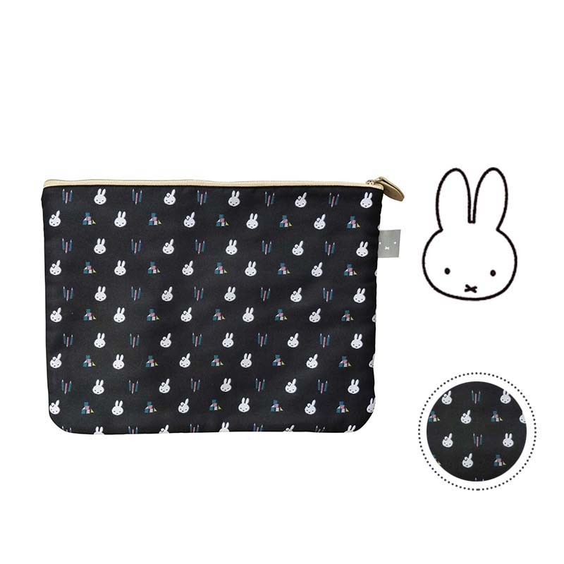 Miffy ミッフィー フラットポーチ ファスナー 小物 ミッフィー