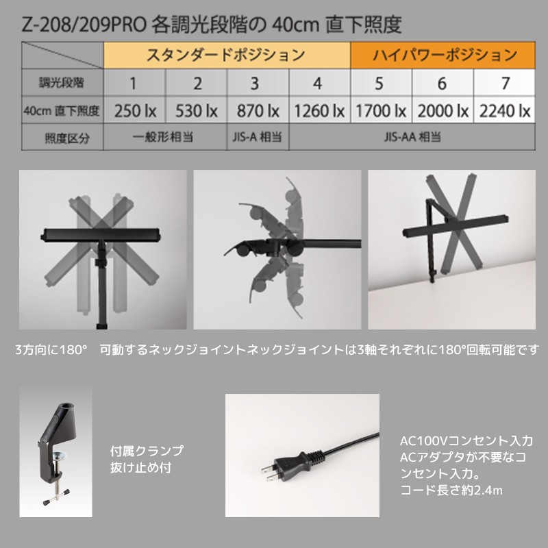 照明 3点まとめ 山田照明 デスクライト クランプライト Z-LIGHT Zライト LED