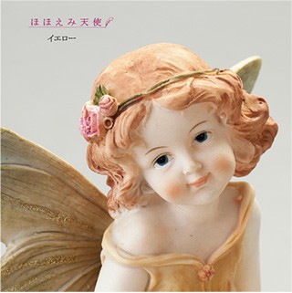 中古　ほおづえ　妖精　天使　少女像 金色の羽　大理石風の台 Amazon.co.jp: Remoteta 花の妖精 天使 オブジェ 恋愛 風水 出会いを