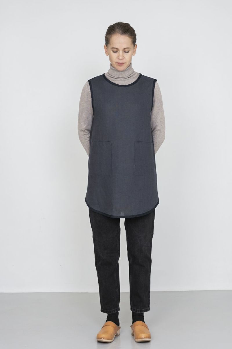 新品未使用★Gauze# ガーゼ ワークタブリエ　ワークエプロン　リネンエプロン fog linen work（フォグリネンワーク） 【2025年 春の新作】fog linen