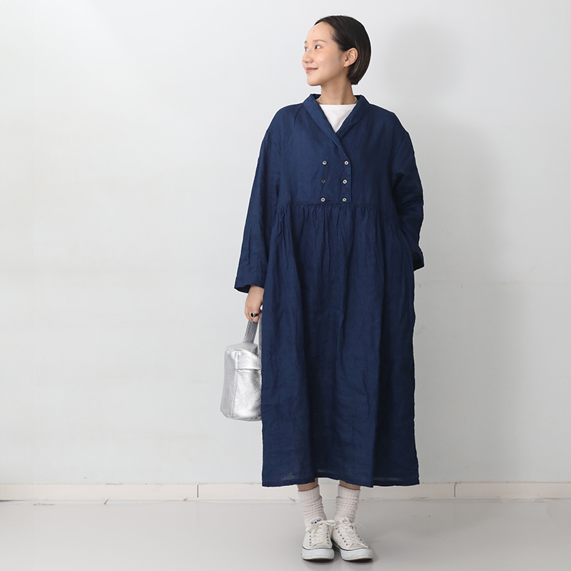 ICHI Antiquites イチアンティークス インディゴリネンドレス ダーク