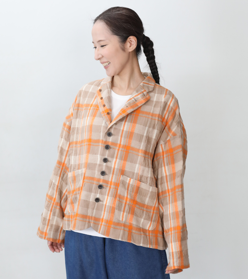 ICHI Antiquites イチ アンティークス タータンチェックジャケット
