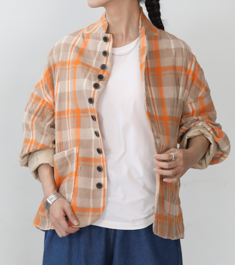 ICHI Antiquites イチ アンティークス タータンチェックジャケット