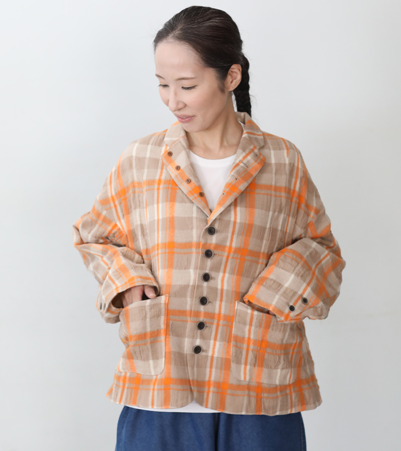 ICHI Antiquites イチ アンティークス タータンチェックジャケット