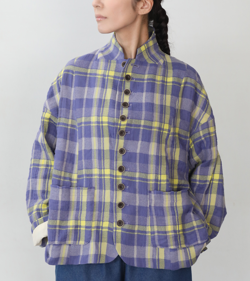 ICHI Antiquites イチ アンティークス タータンチェックジャケット